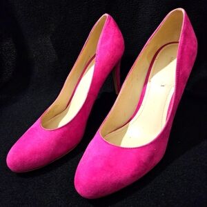 Marc Fischer Suede Fuchsia Pumps-Size 10